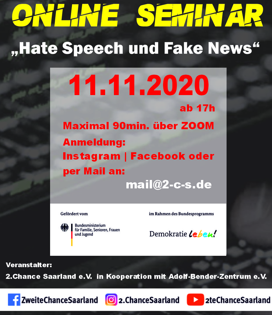 You are currently viewing Onlineseminar: Hate Speech und Fake News