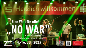 Read more about the article “NO WAR” – Eine Welt für alle! | Altstadtfest Saarbrücken